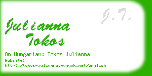 julianna tokos business card